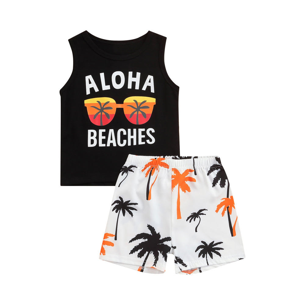 ALOHA BEACHES TANK + SHORTS CLOTHING SET