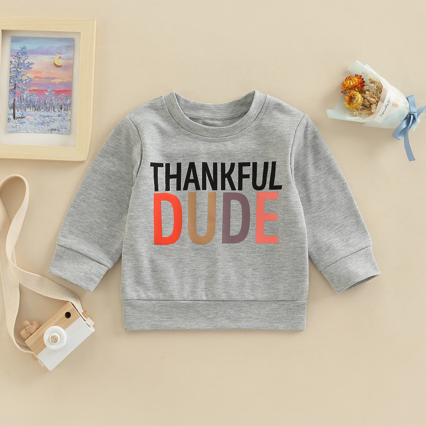 
                  
                    THANKFUL BABE + DUDE SWEATSHIRT
                  
                