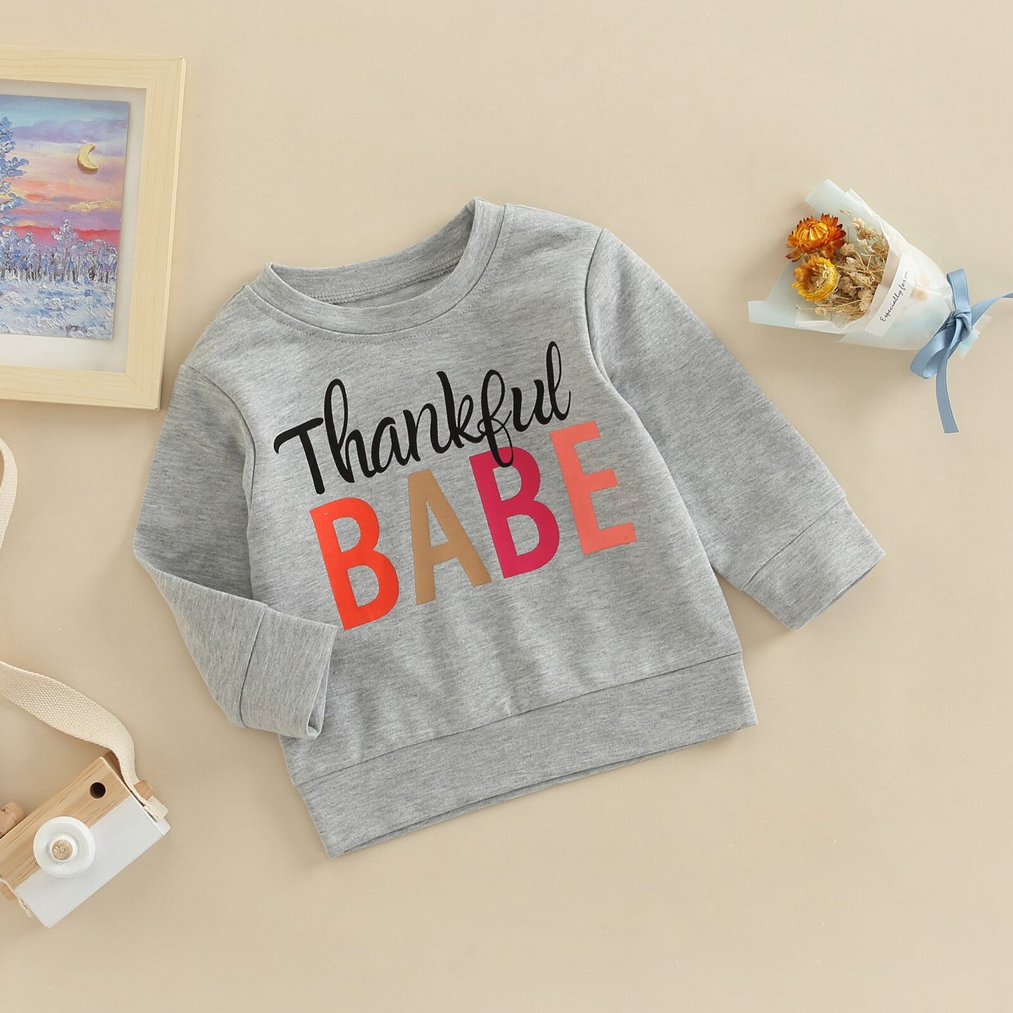 THANKFUL BABE + DUDE SWEATSHIRT